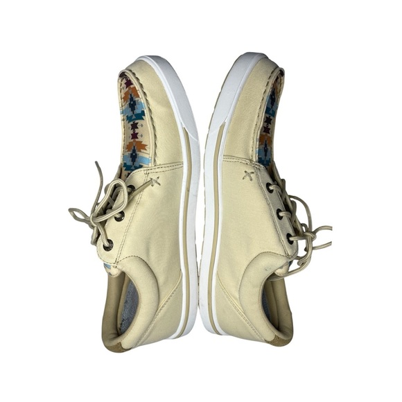 Twisted X Women’s Kicks Casual Shoes Size 11 WCA0085 Wheat/Multi Aztec Print - Picture 3 of 12
